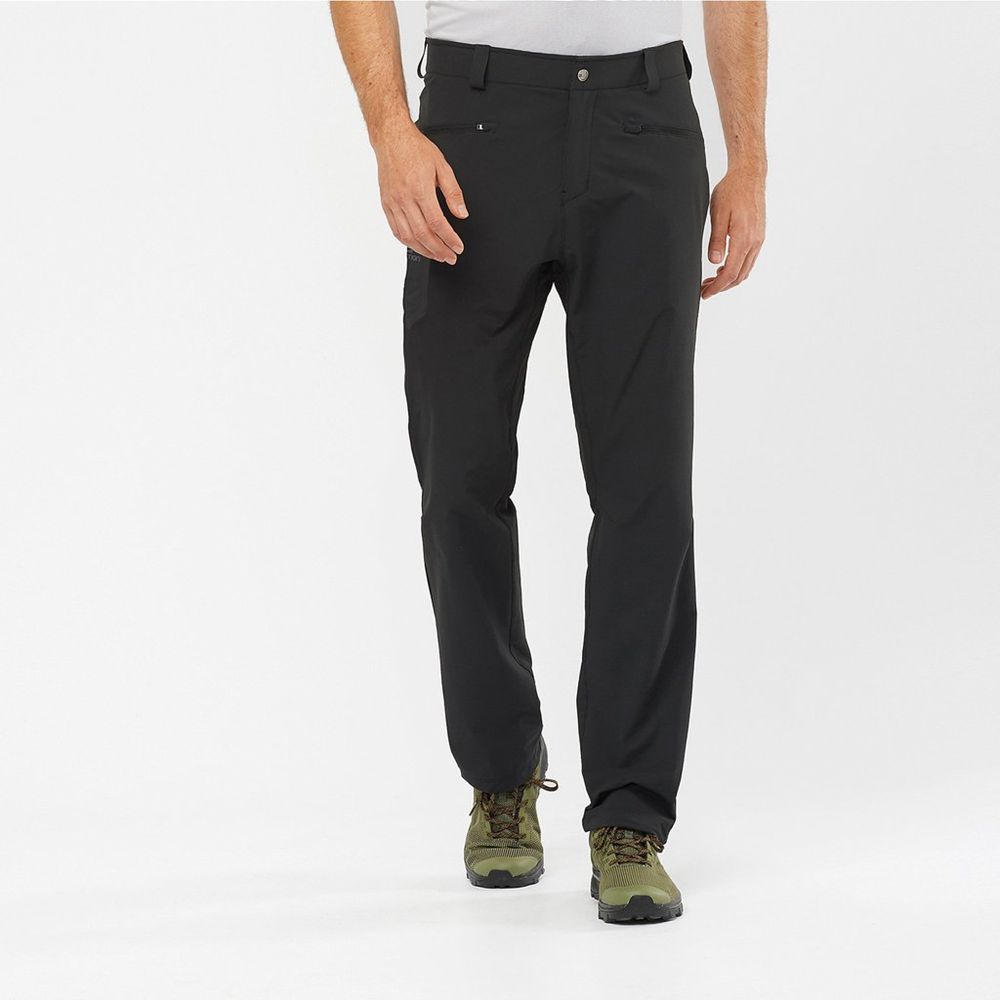 Salomon WAYFARER ALL SEASON STRAIGHT Pantalones Hombre - Negras - Colombia (46315-CGKW)